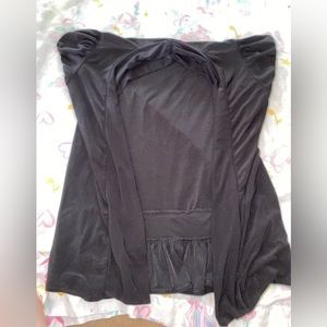 a black cropped sweater